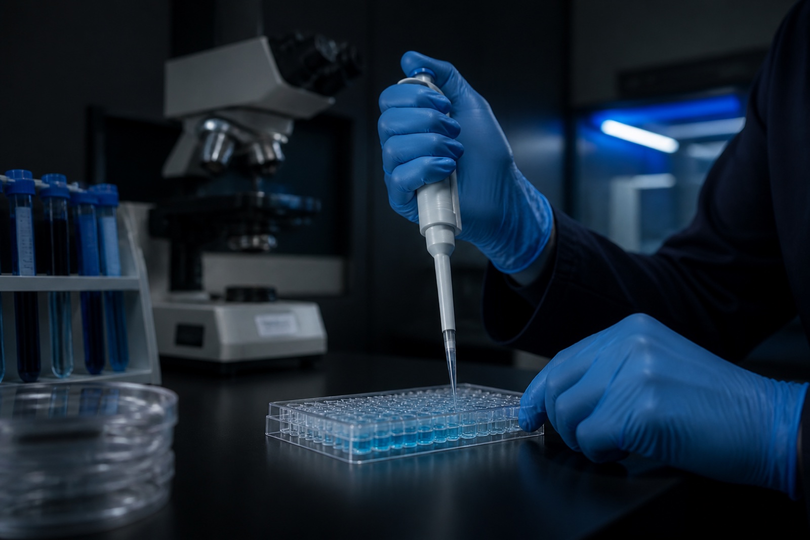 Illustrative laboratory research photography